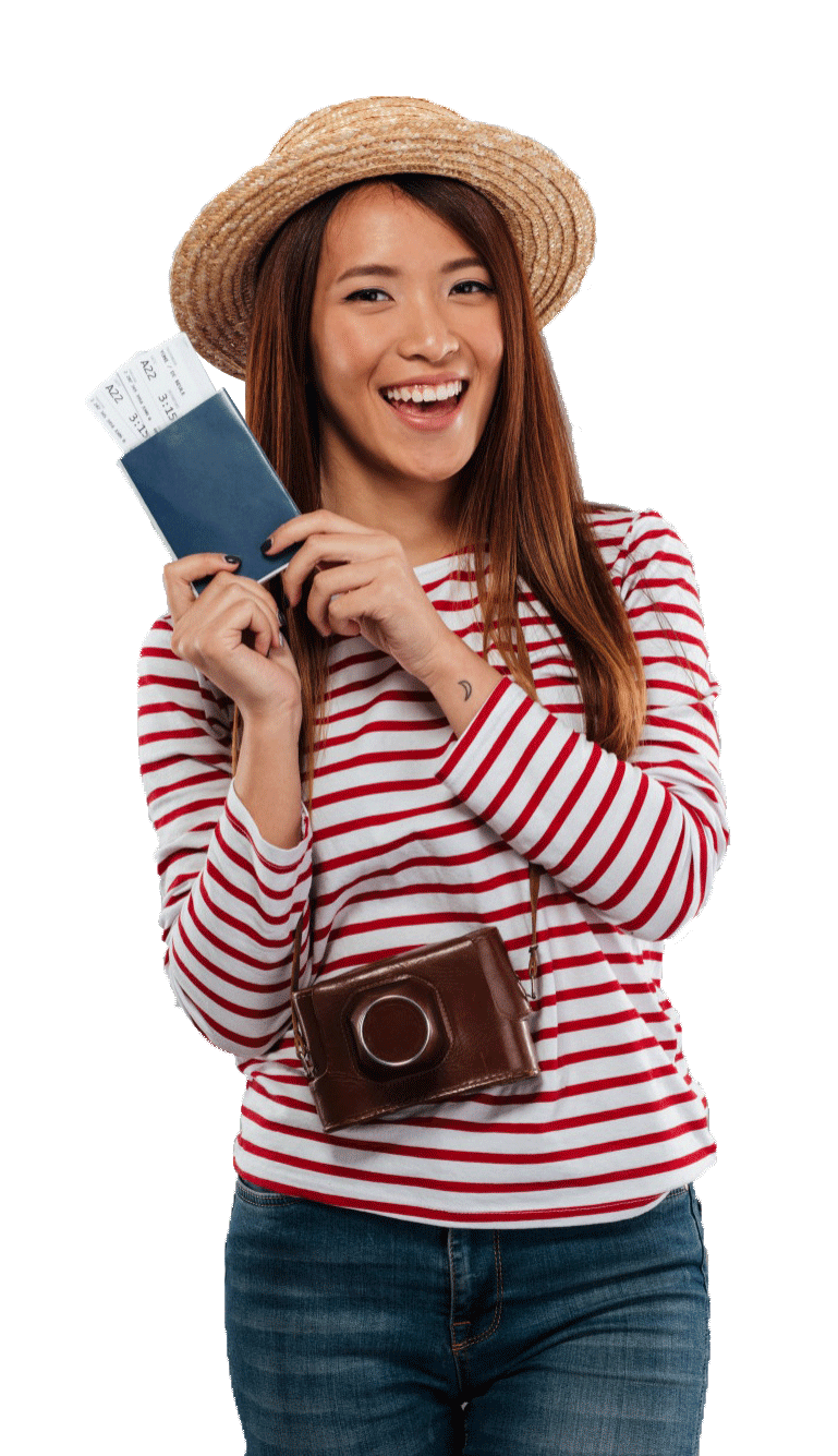 mujer turista